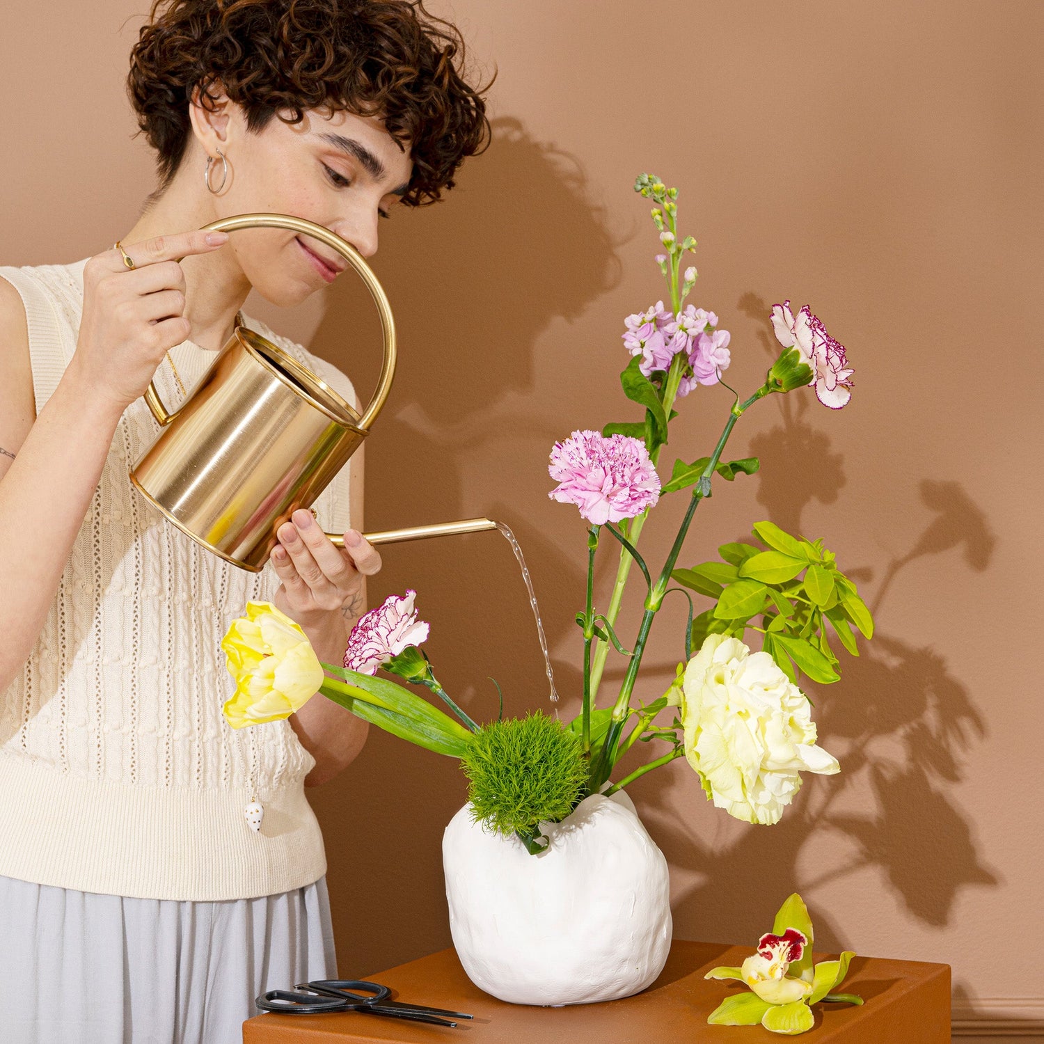Vivee Home Louise White Porcelain Vase