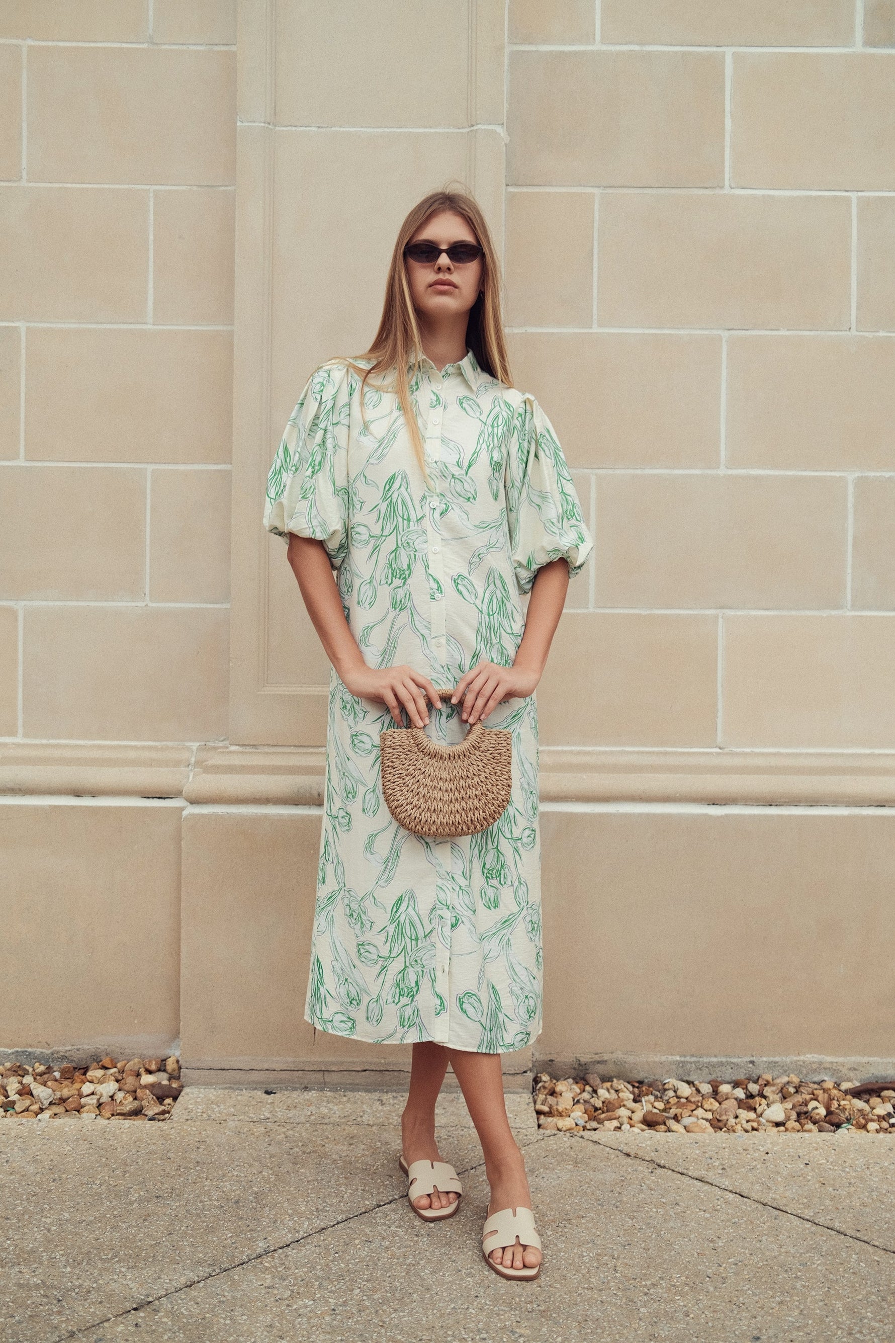 FLORAL LINEN DRESS Woman's World Shop FLORAL LINEN DRESS Woman's World Shop