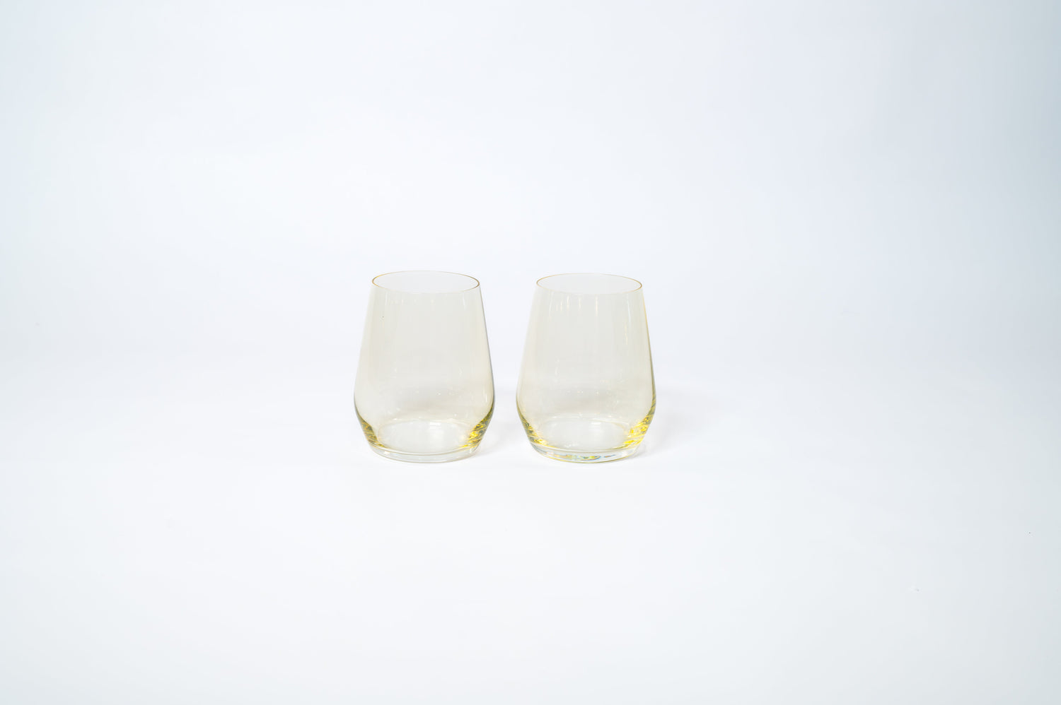 Lemon Drop Yellow- Stemless Colored Wine Glass