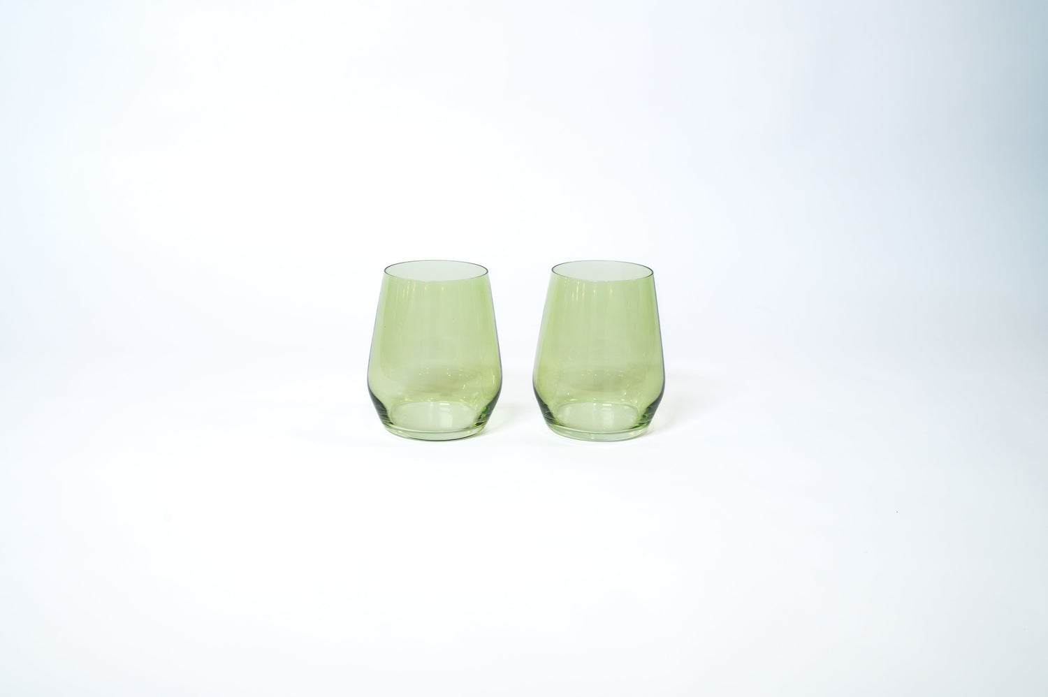 Matcha Green - Stemless Colored Wine Glass