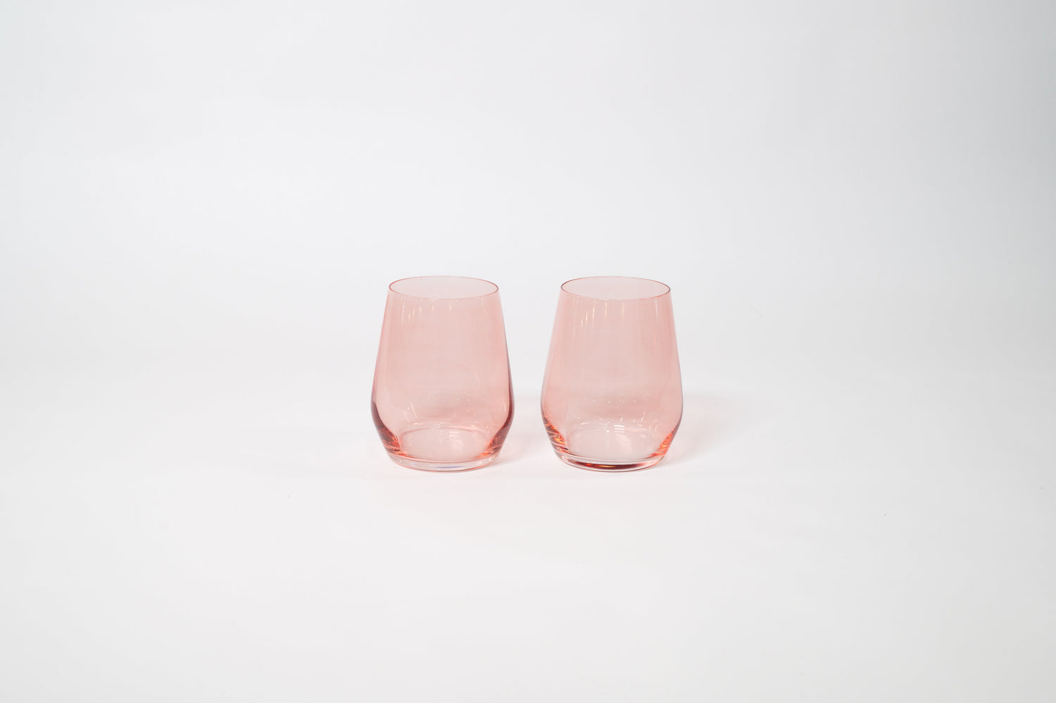 Tickle Me Pink - Stemless Colored Wine Glass
