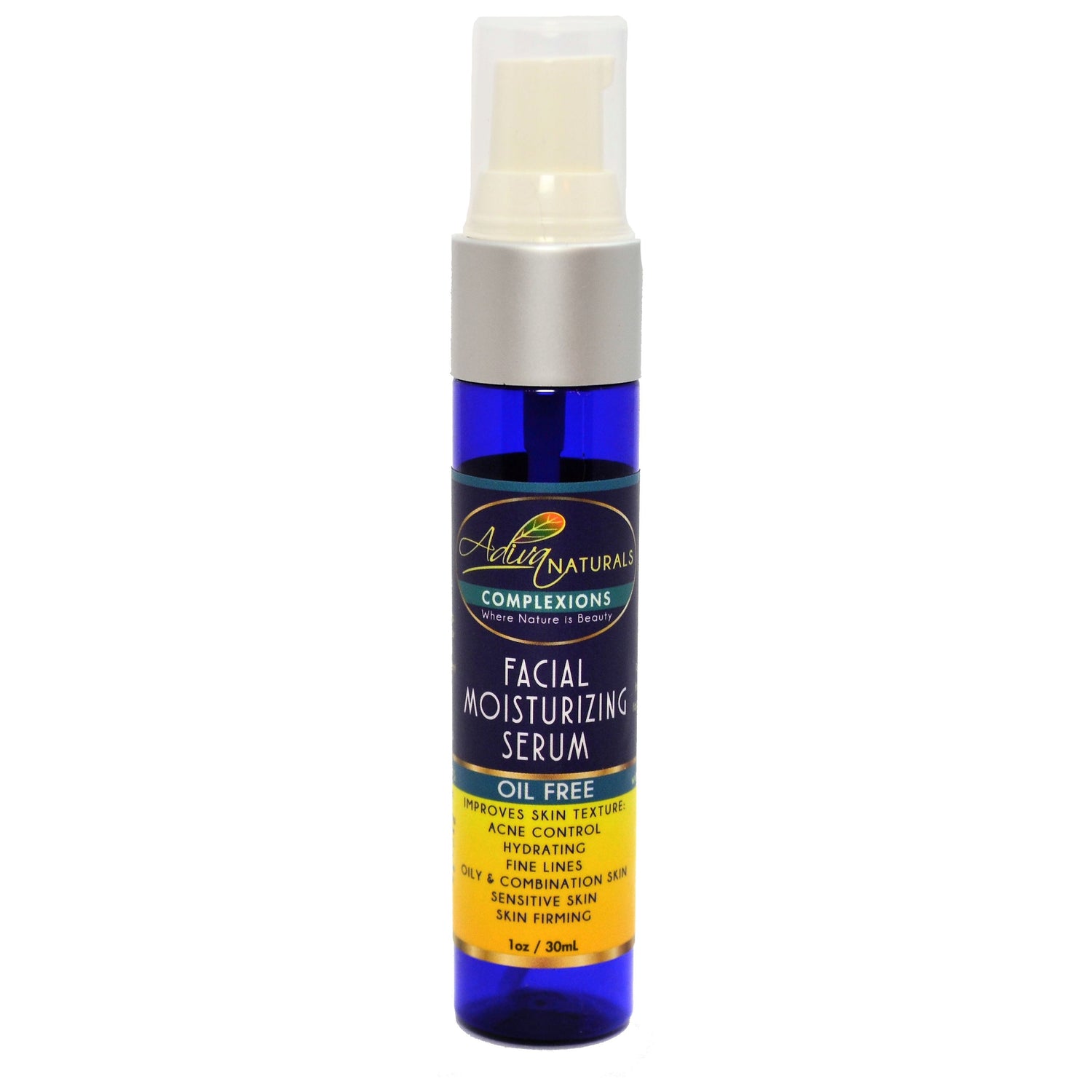 Adiva Naturals Complexions Oil Free Facial Moisturizing Serum (Anti-Acne/Pro-Aging)
