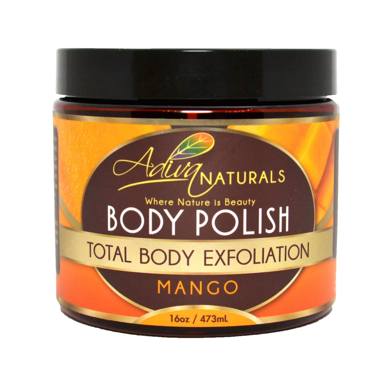 Adiva Naturals Ginger and Sugar Body Polish Scrub - Coconut Rose