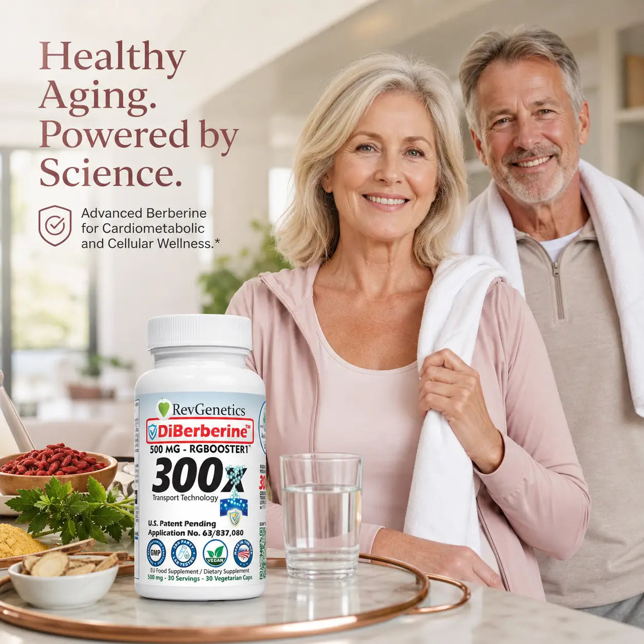 RevGenetics DiBerberine 300x: Dihydro Berberine Enteric + 300x Patent Pending Booster