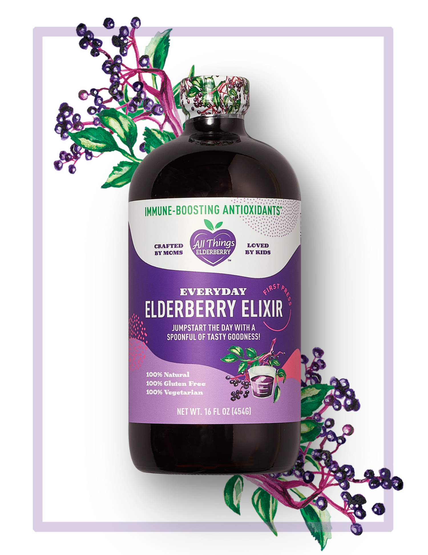 All Things Elderberry Elderberry Elixir Immune Support