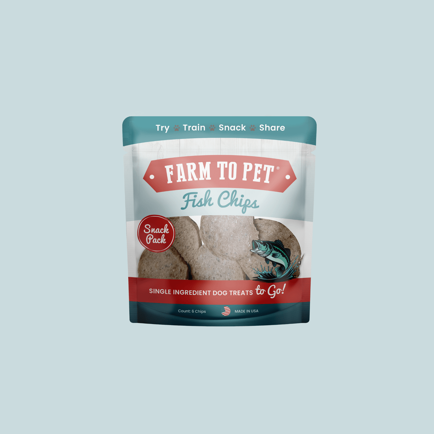 Farm To Pet Fish Chips Snack Pack Bundles | Dog Treats for Training & Travel