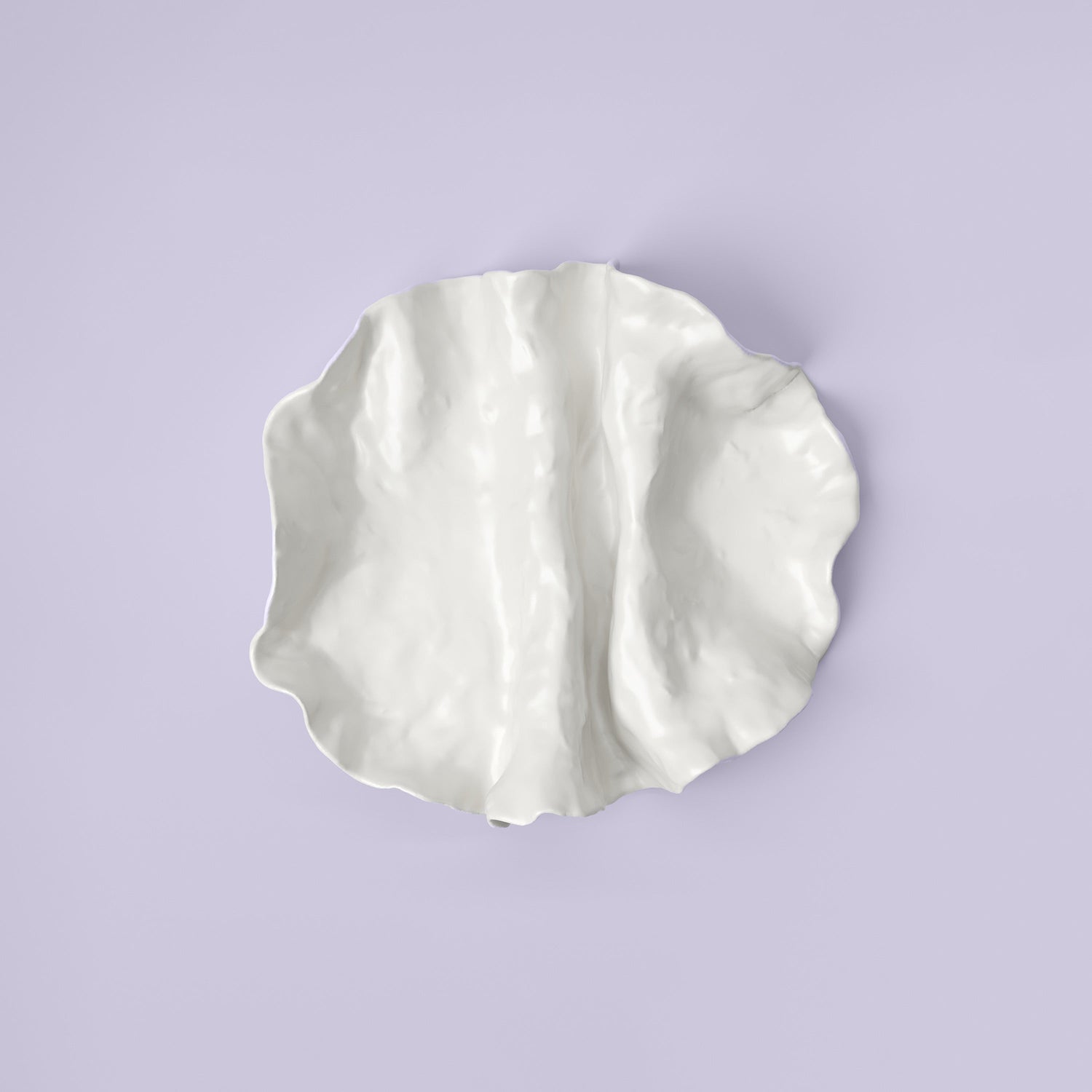 Vivee Home Frida White Porcelain Decorative Plate