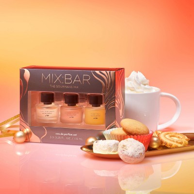 MIX:BAR Mini EDP Trio Gift Set Vanilla Bourbon + Whipped Almond +