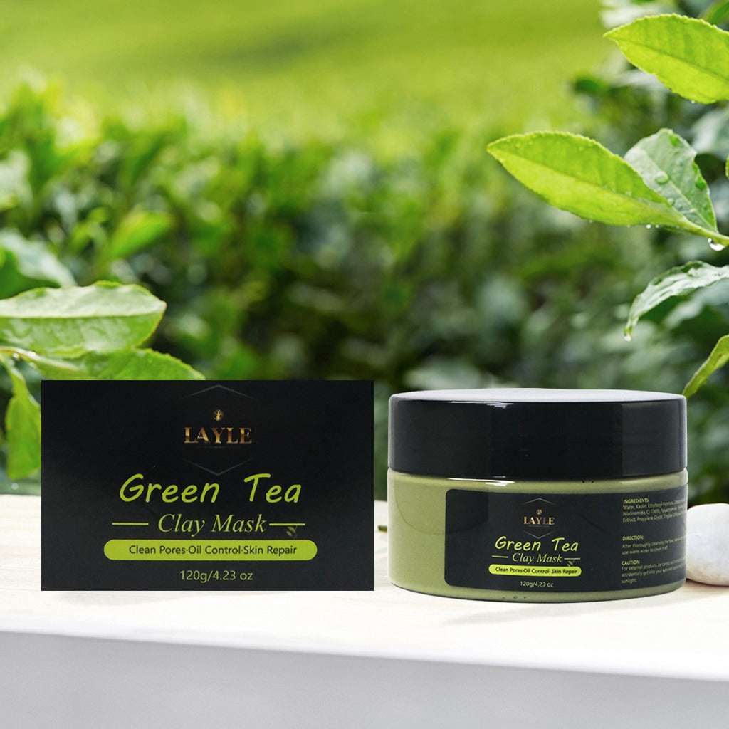LAYLEBEAUTY Green Tea Clay Mask – Purify, Hydrate & Glow 🌿✨
