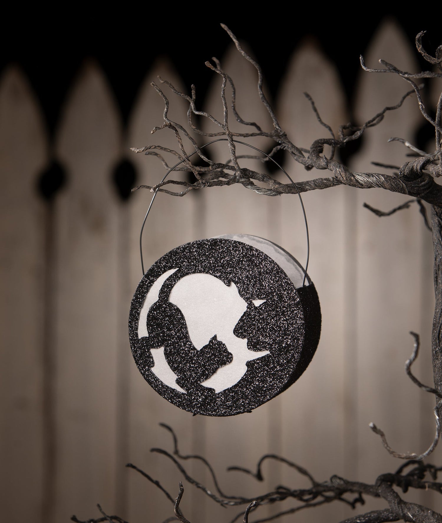 Cat in Moon Lantern | Halloween Decor | Bethany Lowe