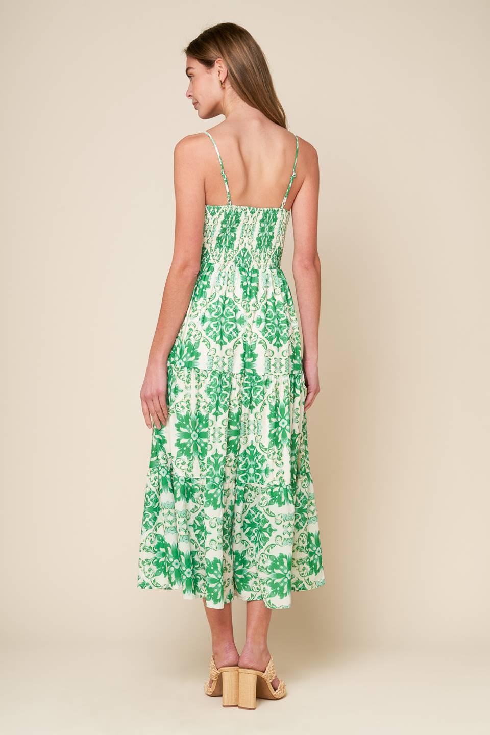Flying Tomato BEYOND ELEGANT WOVEN MIDI DRESS