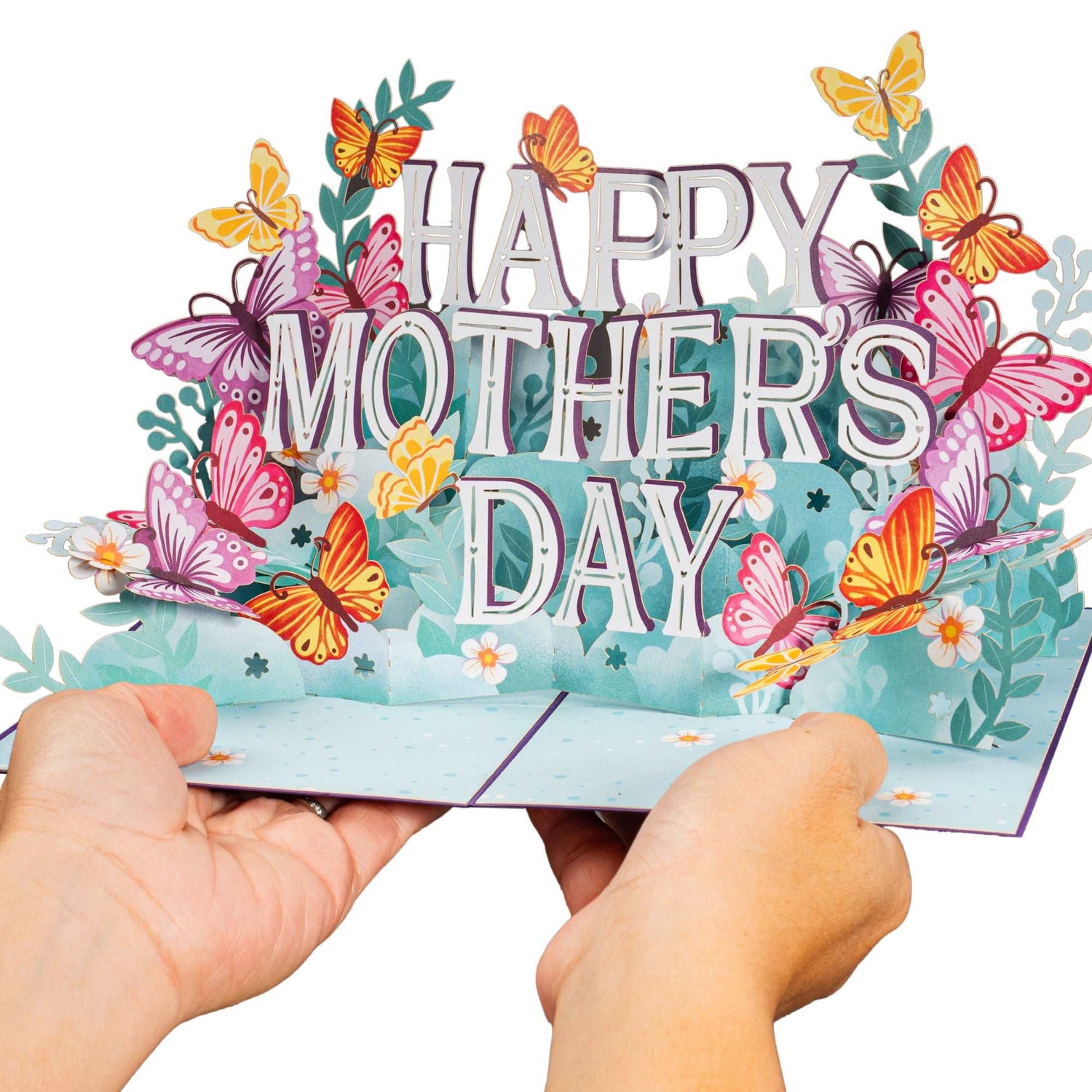 Paper Love Happy Mothers Day Pop Up Card with butterflies