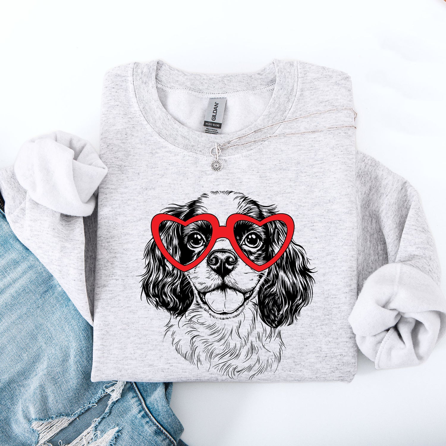 Cavalier King Charles, Pet, Dog Breed, Valentine's Sweatshirt