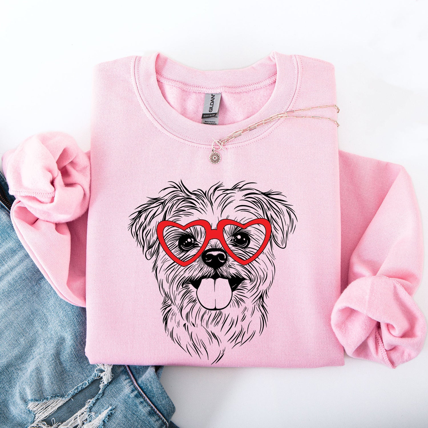 Maltese, Pet, Dog Breed, Valentine's Sweatshirt