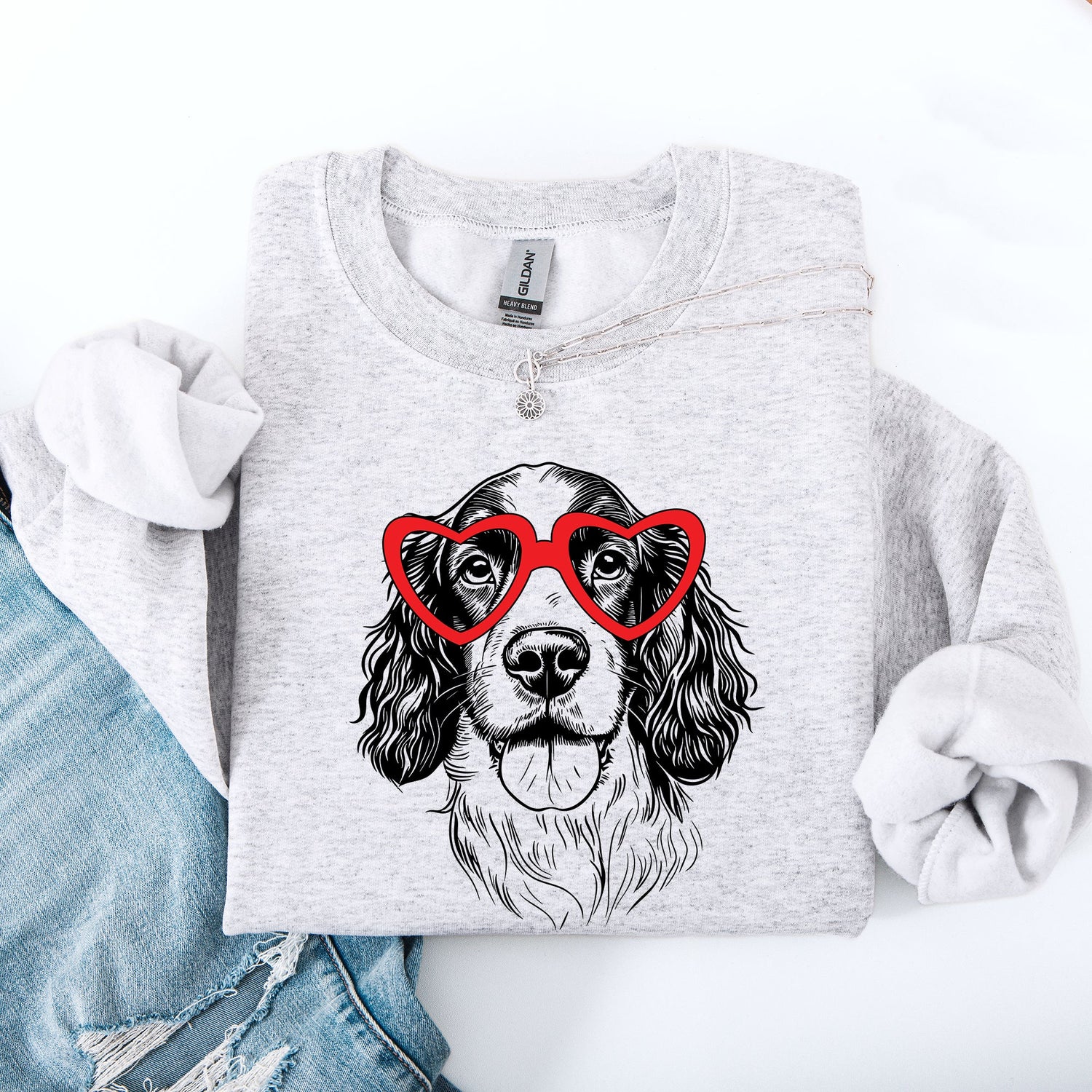 Springer Spaniel, Pet, Dog Breed, Valentine's Sweatshirt