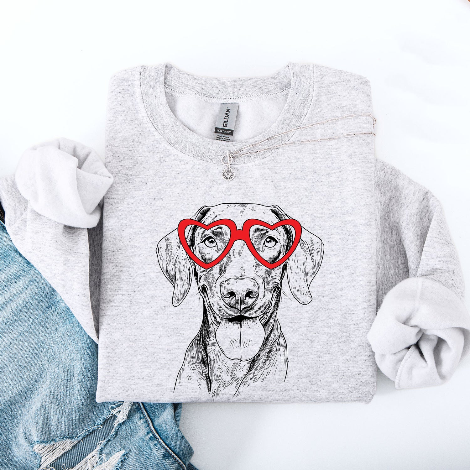 Vizsla, Pet, Dog Breed, Valentine's Sweatshirt