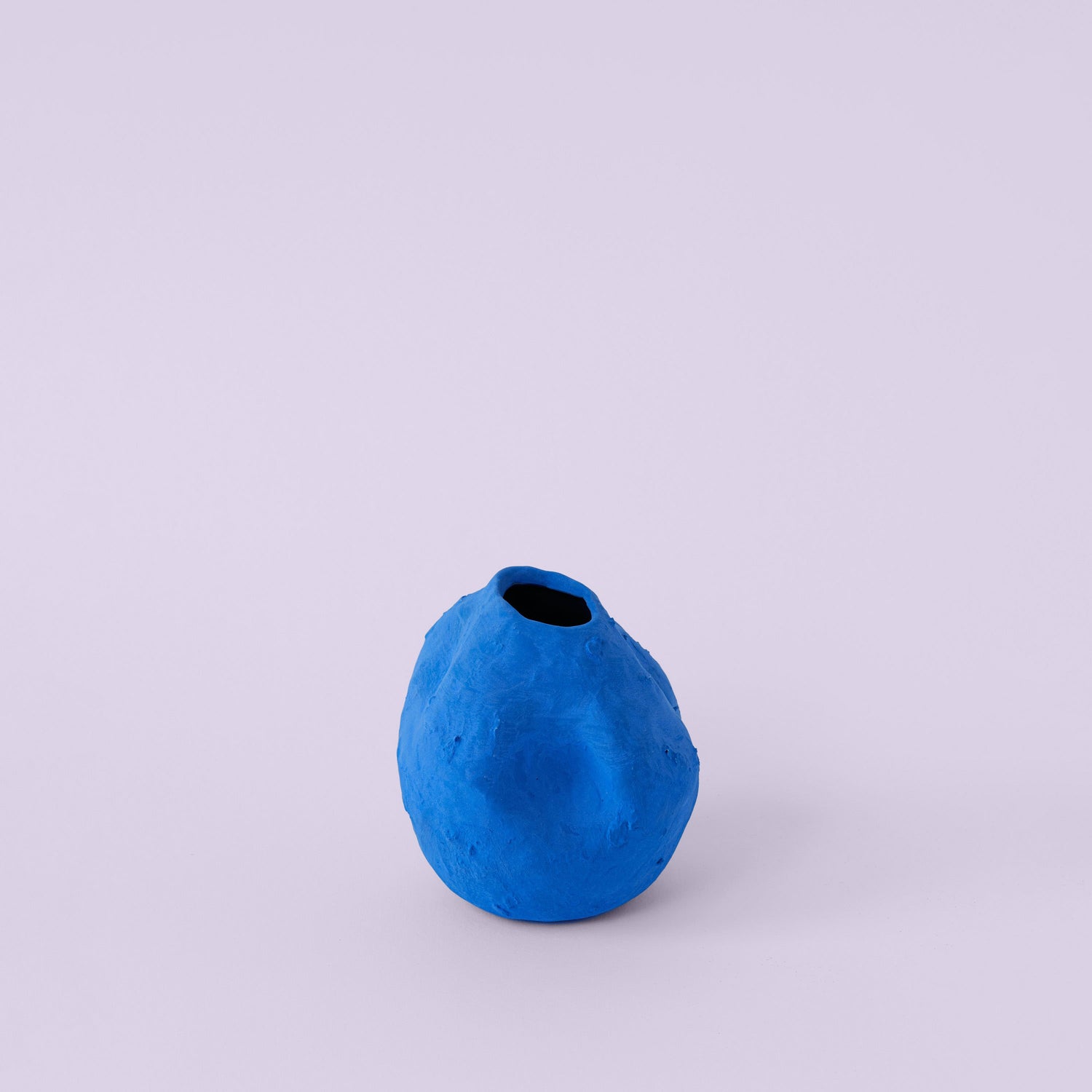 Vivee Home Kara Matte Blue Porcelain Vase