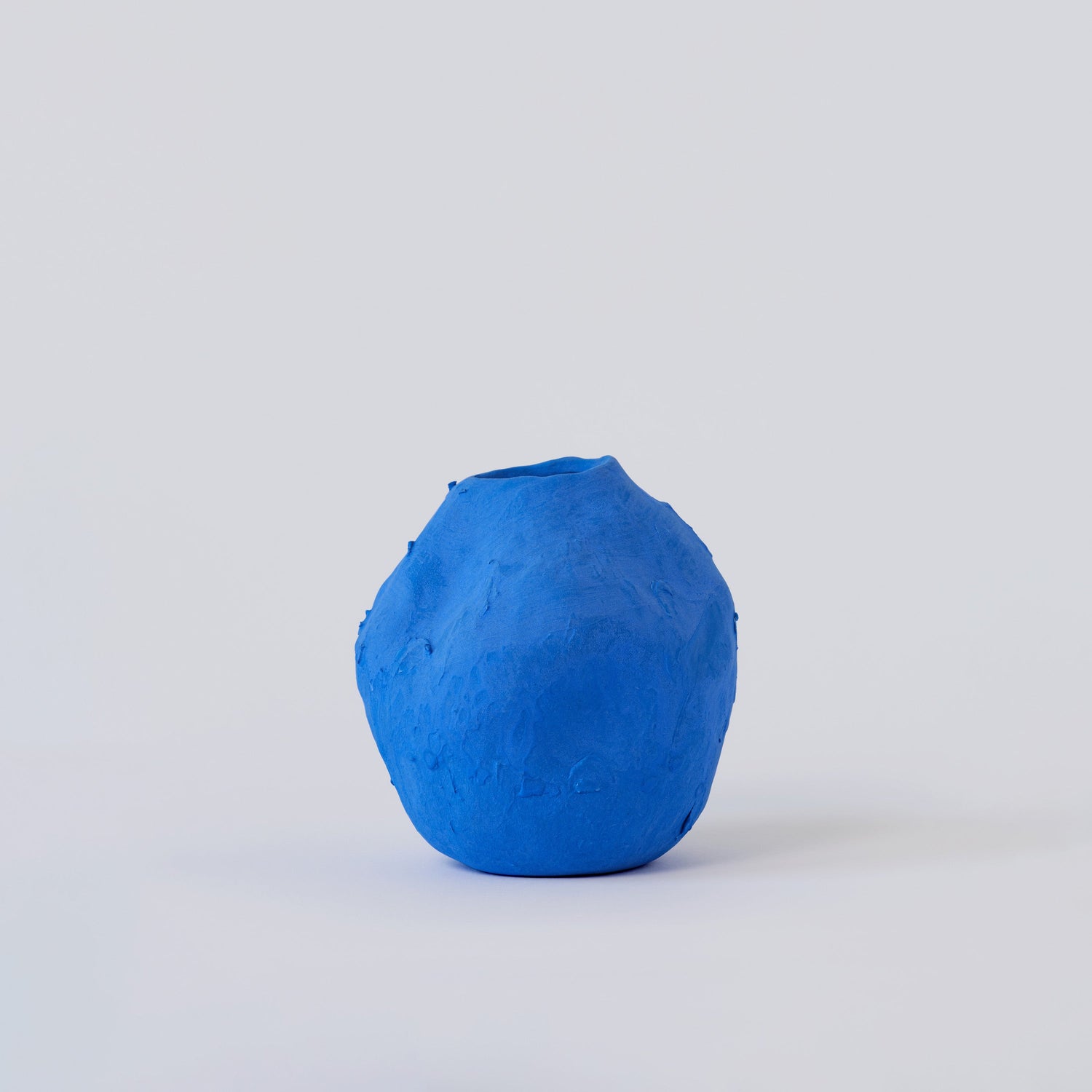 Vivee Home Kara Matte Blue Porcelain Vase