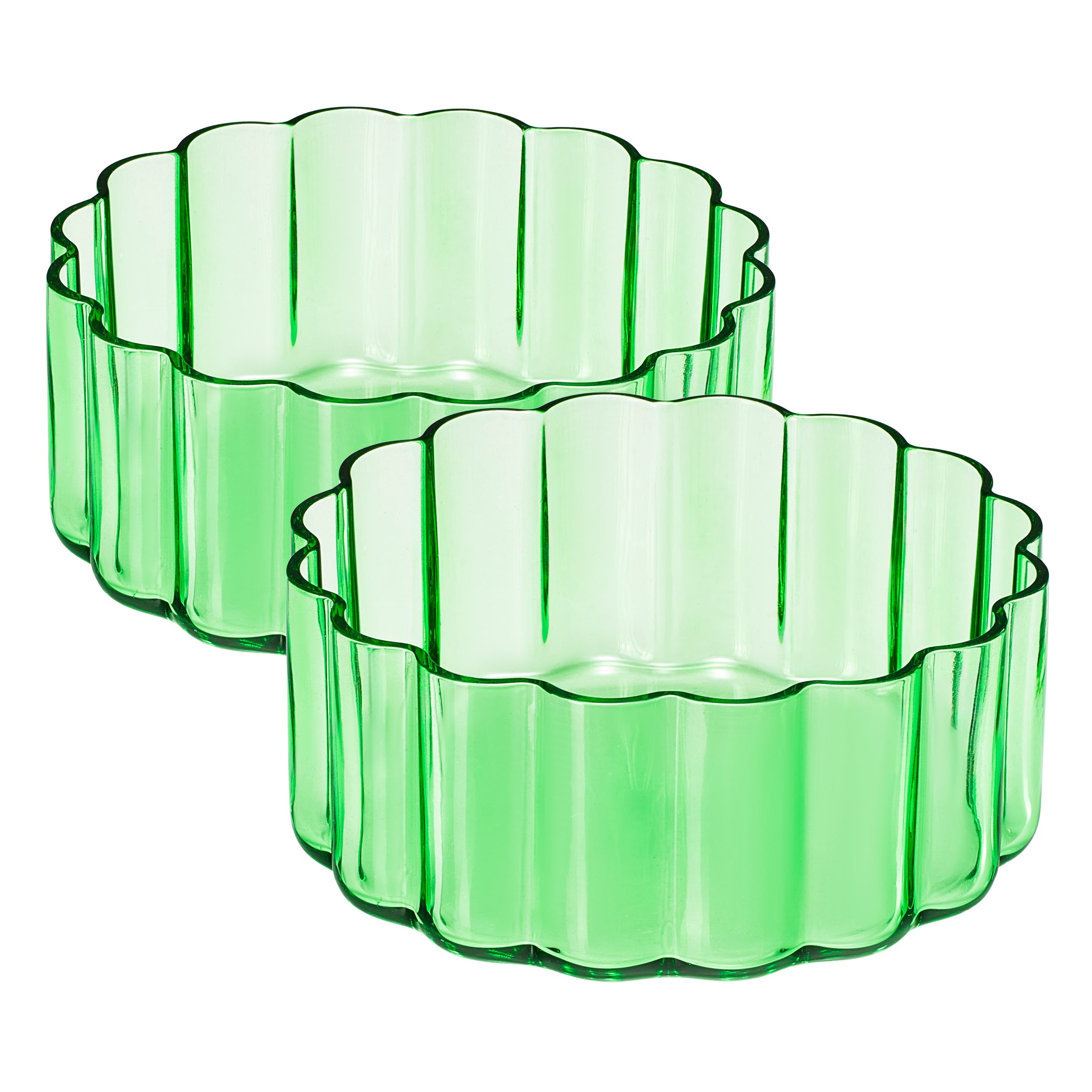Flower Bowl Glassware, Set of 2 – Woman's World Shop