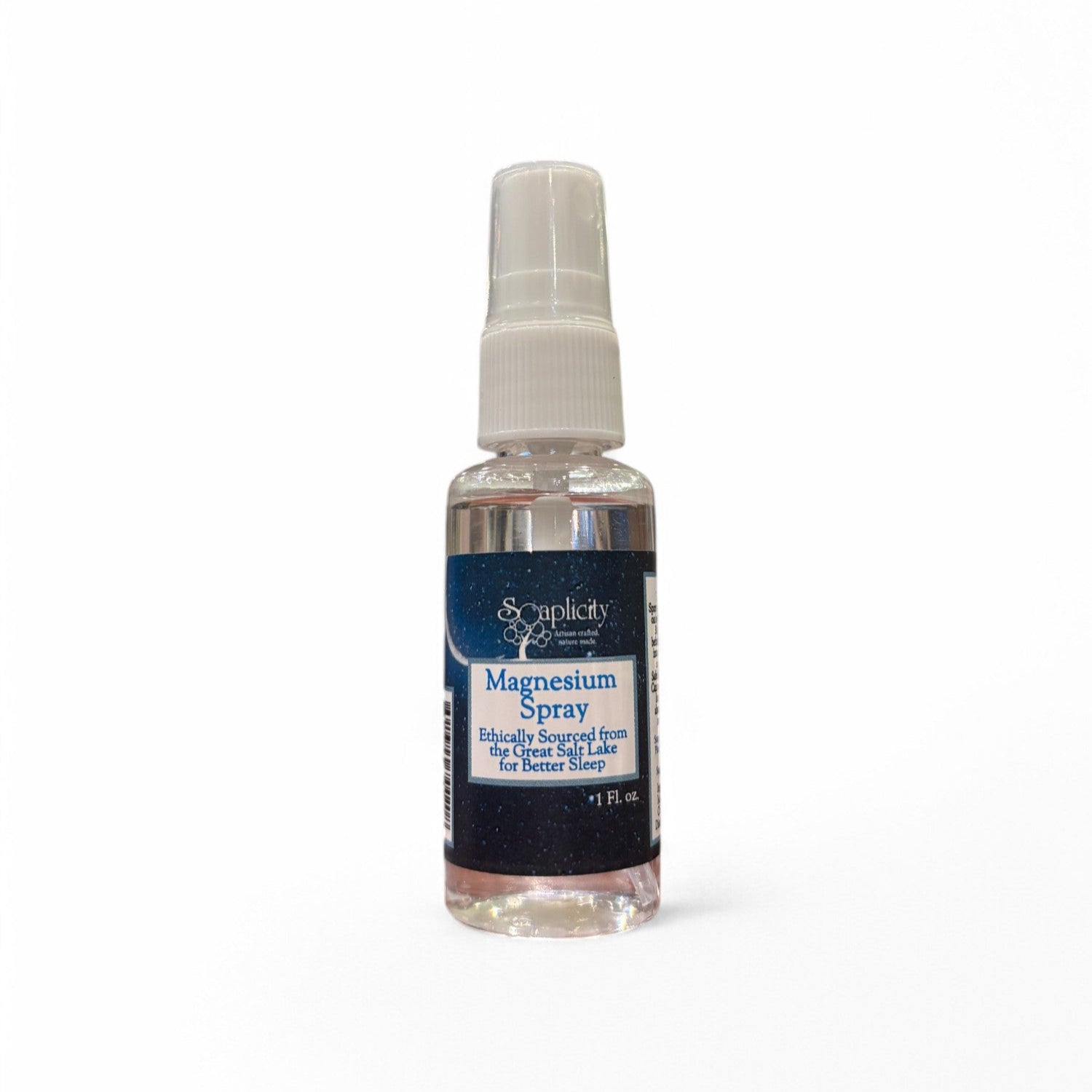 Soaplicity Magnesium Oil Spray - Natural Sleep Aid & Muscle Recovery, 1 oz