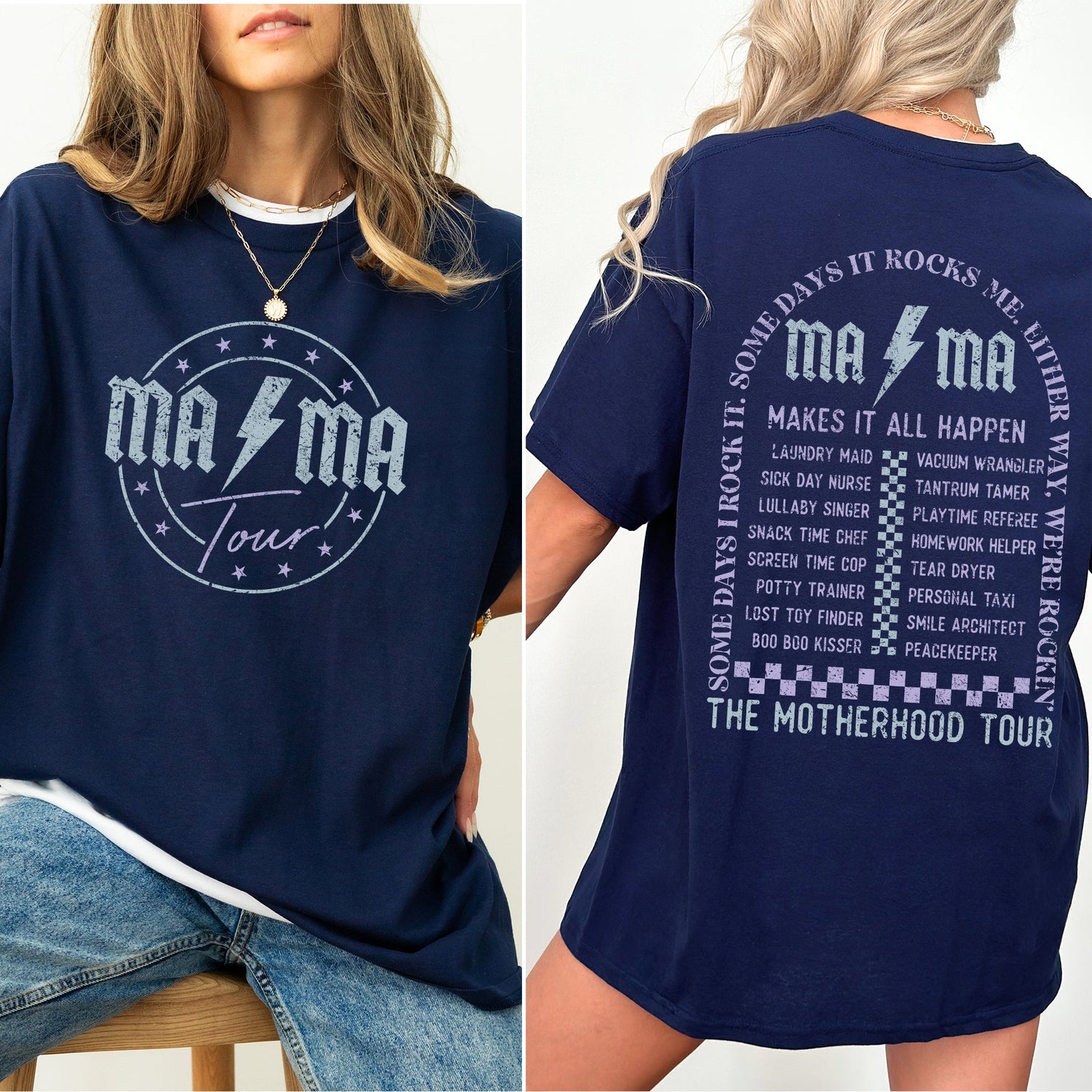 Mama Rock Tour Shirt, Comfort Colors Tshirt, Mom Life, Concert Tee, Rock and Roll, Motherhood World Tour, Music Lover Tee, Tired as a Mother, Funny Mothers Gift Tee