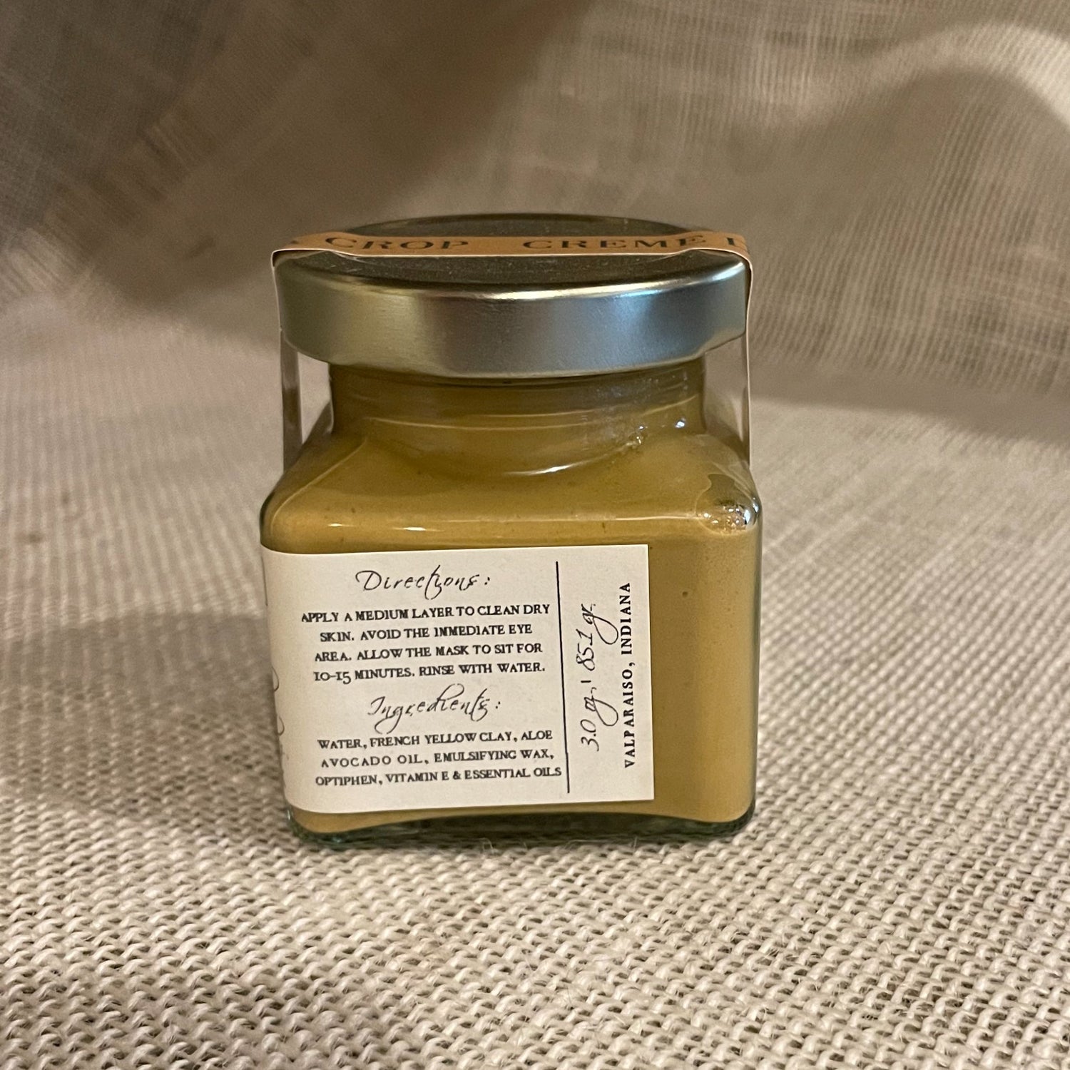 Creme de la Crop Face Mask - "Youthful" French Yellow Clay (Frankincense)
