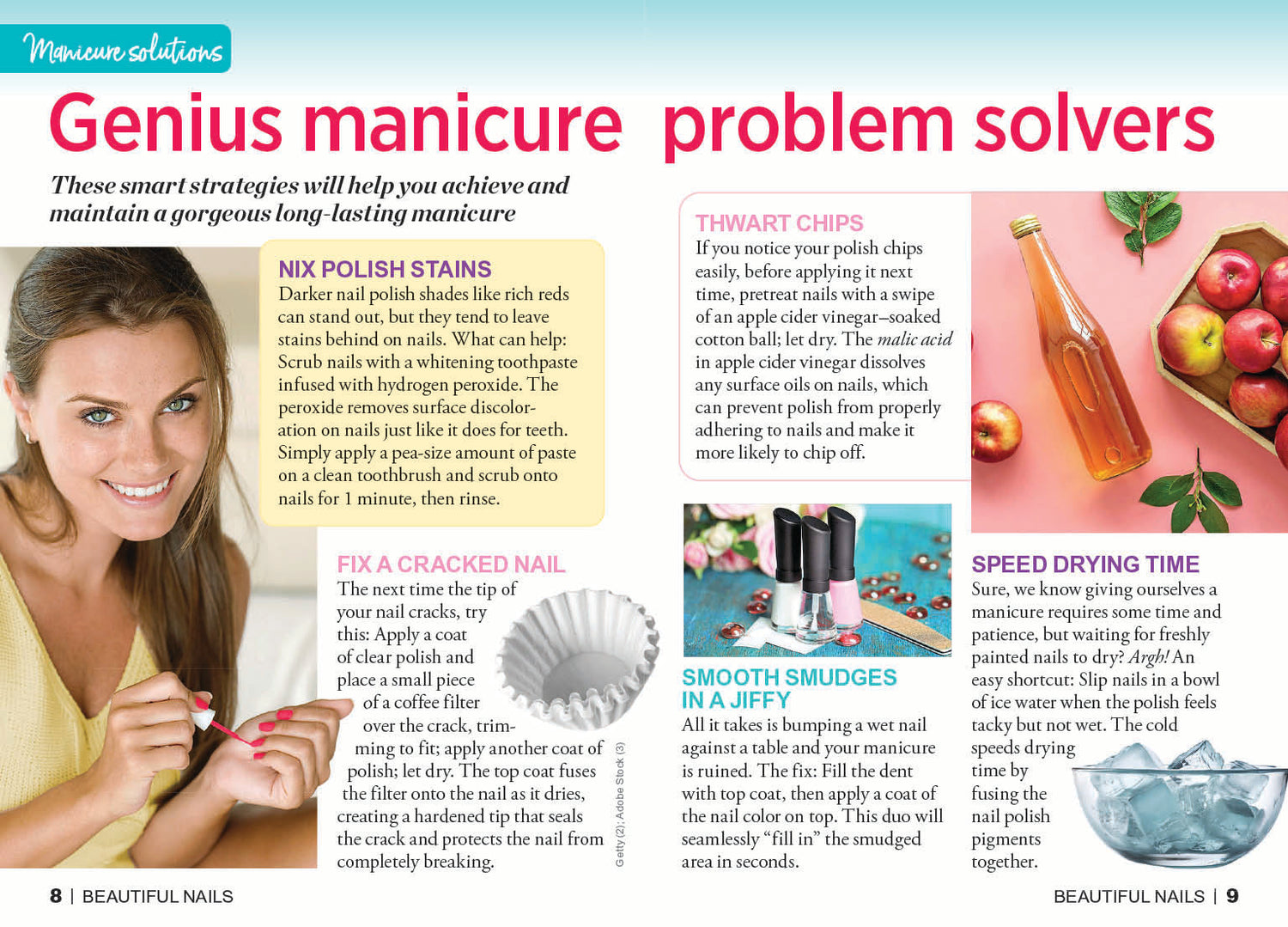 Woman's World Special - Beautiful Nails: 35 DIY Designs, Seasonal Art, Nail Care, Healthy Hands, Brittle Nail Solutions, Manicure Fixes, Argan Treatments, Hangnails, Biotin Foods, Speed Drying & Chips