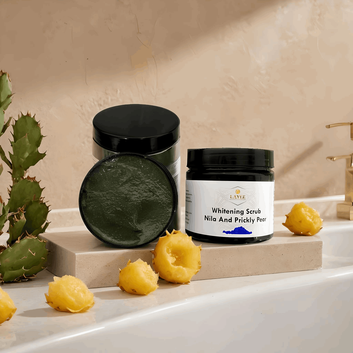 LAYLEBEAUTY Nila & Prickly Pear Scrub – Reveal Radiant, Silky Skin 💙🌵✨