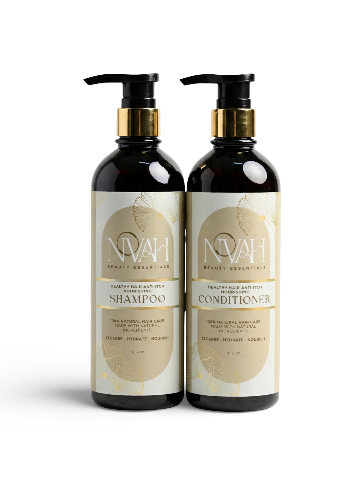 Novah Beauty Essentials Healthy Hair Anti Itch Nourishing Shampoo & Conditioner Bundle