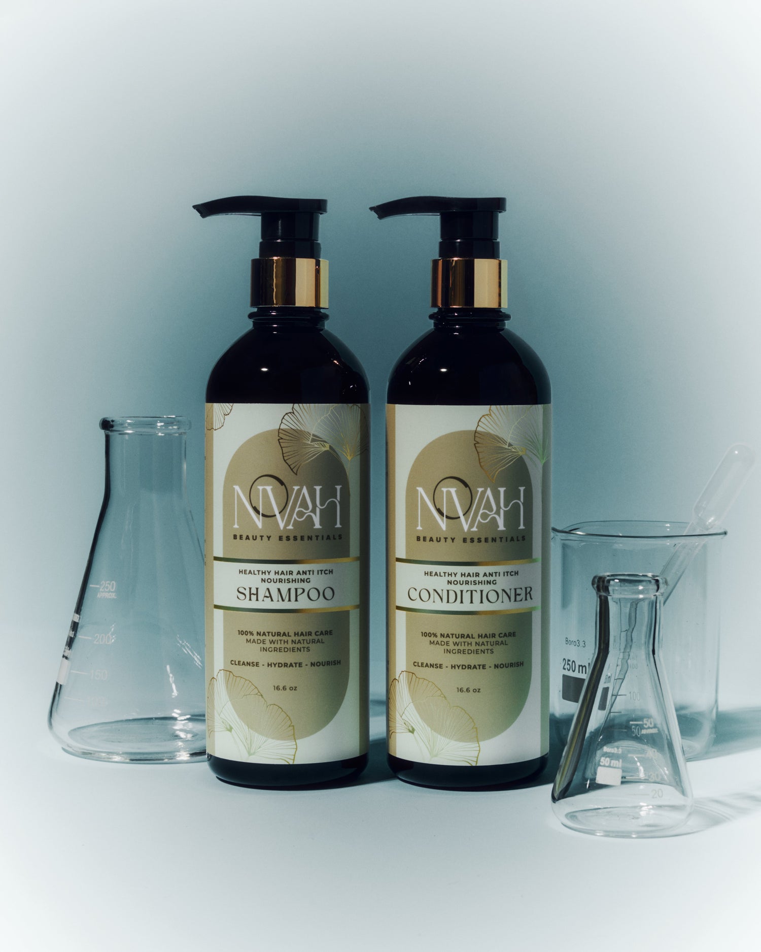 Novah Beauty Essentials Healthy Hair Anti Itch Nourishing Shampoo & Conditioner Bundle