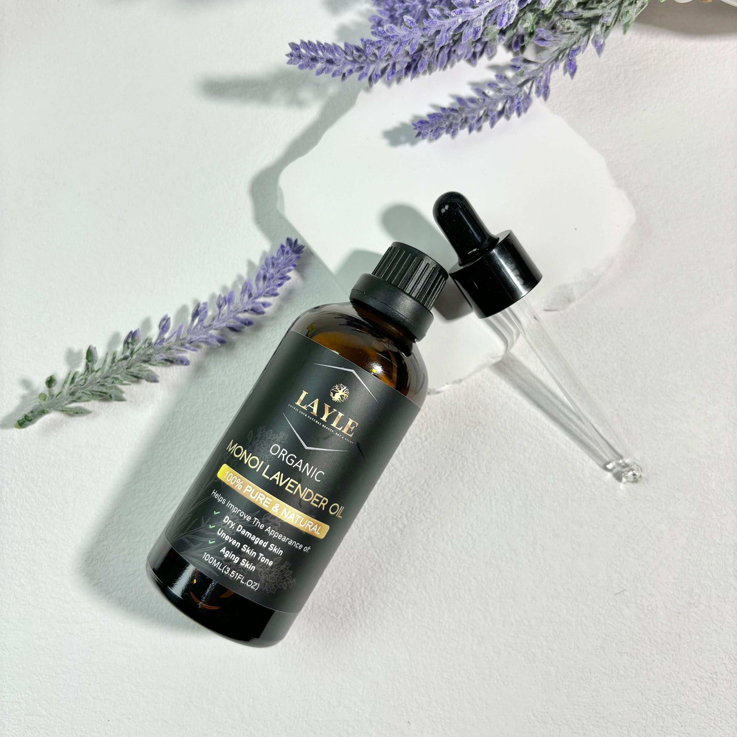 LAYLEBEAUTY Organic Monoi Lavender – Luxurious Hydration with a Calming Touch 🌿💜