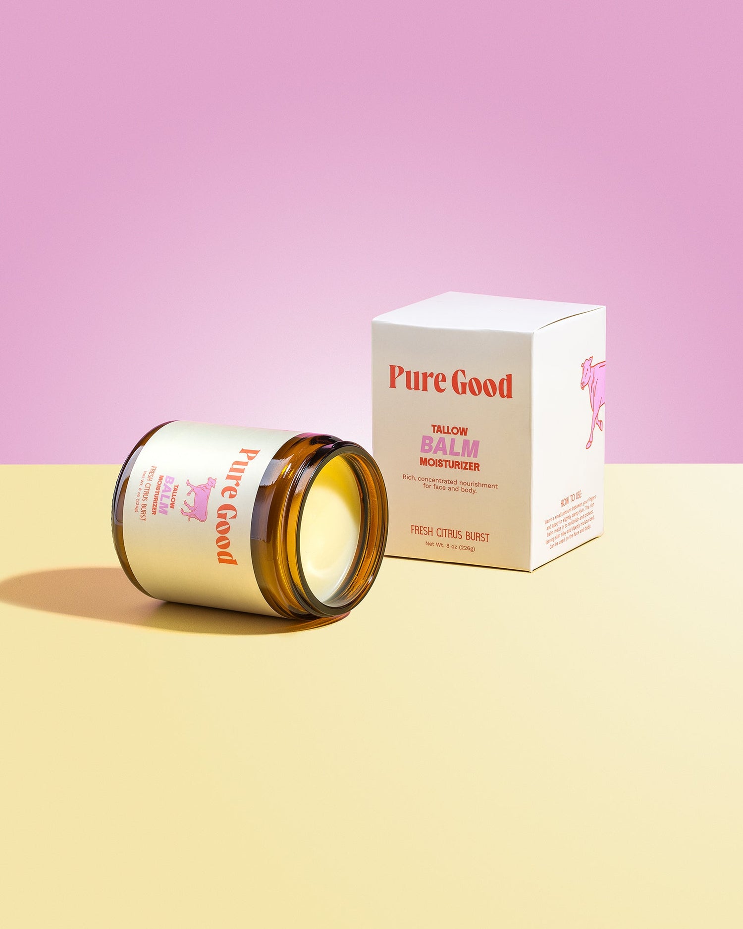 Pure Good Fresh Citrus Burst Tallow Balm - Hydration and Vitamin C
