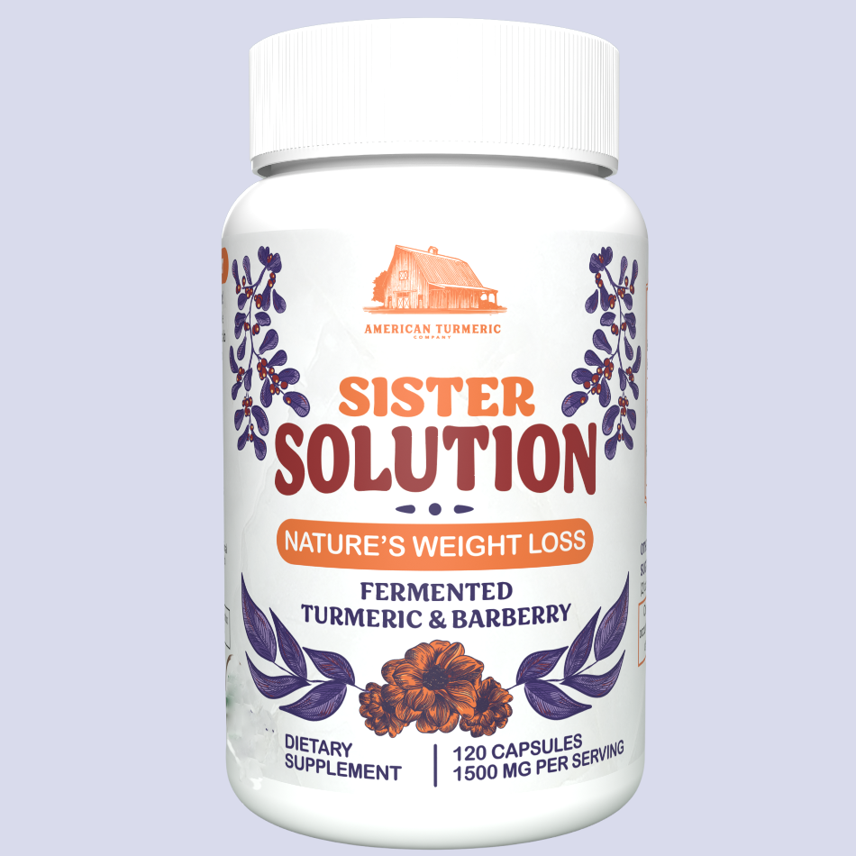 America's Best Turmeric Sister Solution Fermented Turmeric and Fermented Barberry Powder Capsules
