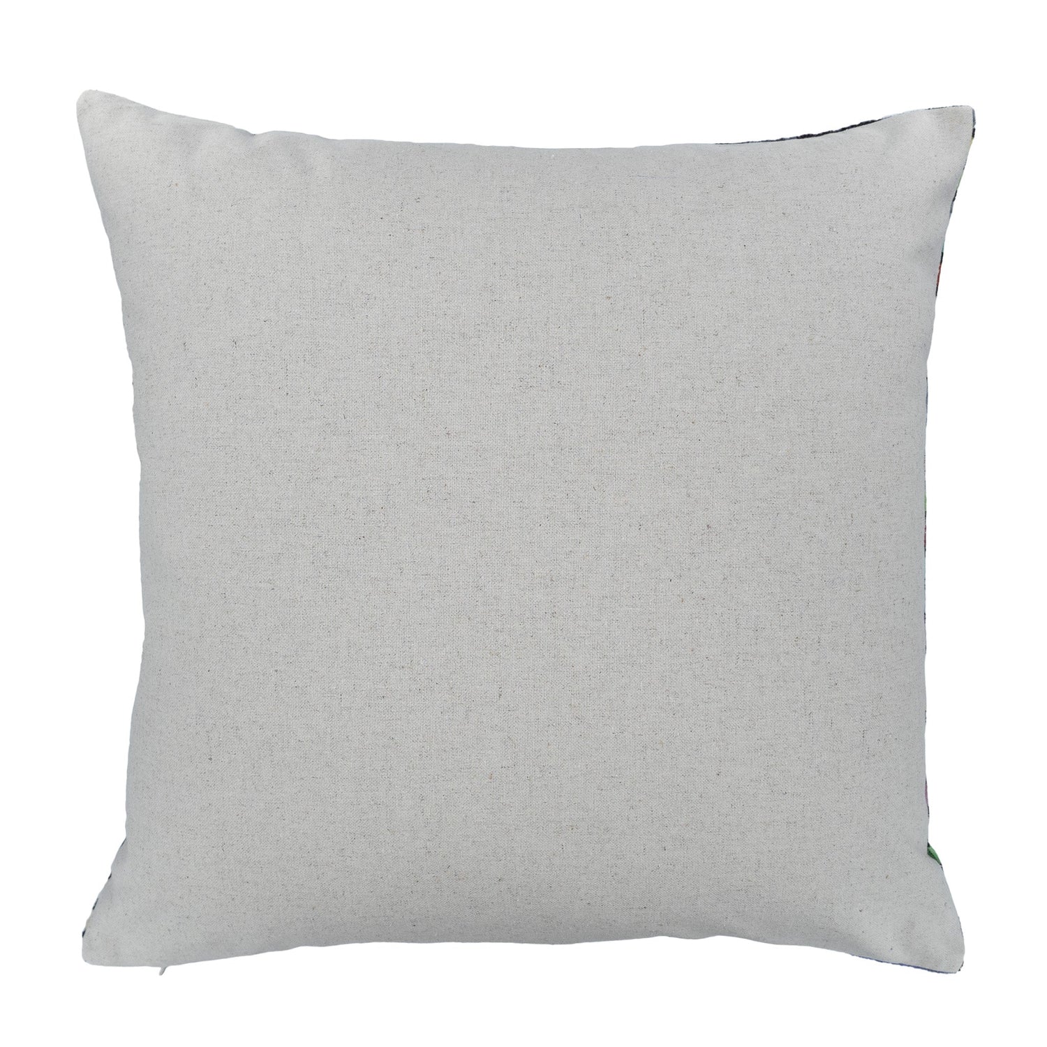 Stripes Silk Velvet Ikat Pillow, 20" X 20" Case Only