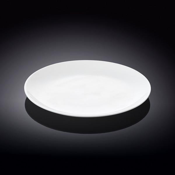Professional Rolled Rim White Dessert Plate 7" inch | 18 Cm