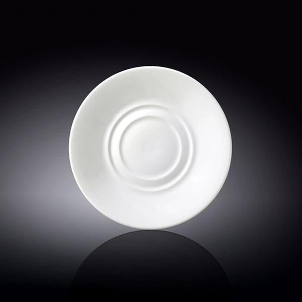 Set Of 12 White Multi-Use Saucer 6" inch | 15 Cm