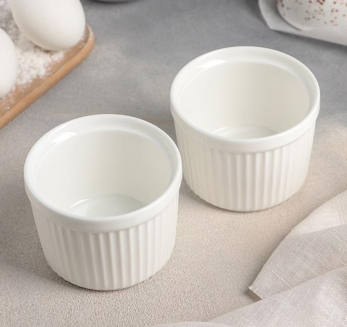 Set Of 6 White Ramekin 3.5" inch X 2.5" inch |9 Fl Oz
