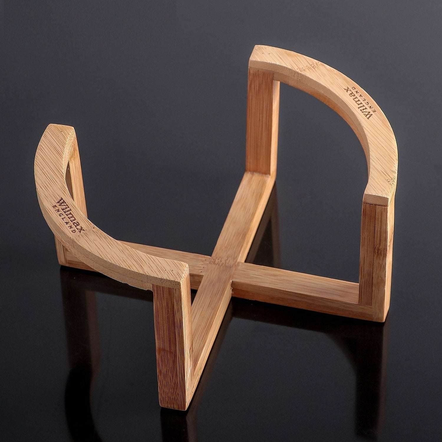 Set Of 3 Bamboo Bowl & Plate Stand 8.75" inch X 4" inch | 22.5 X 10 Cm