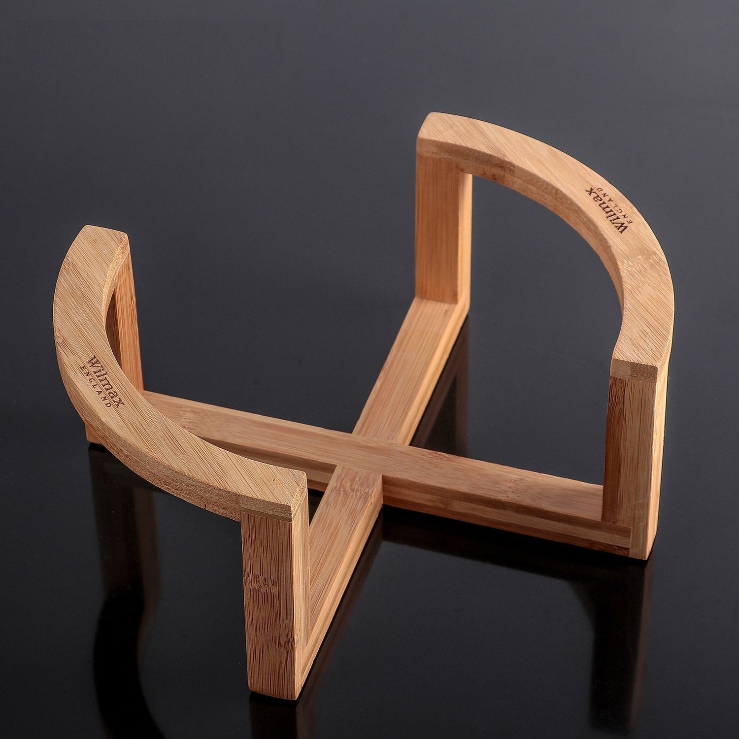 Set Of 3 Bamboo Bowl & Plate Stand 10.5" inch X 4.5" inch | 27 X 11.5 Cm