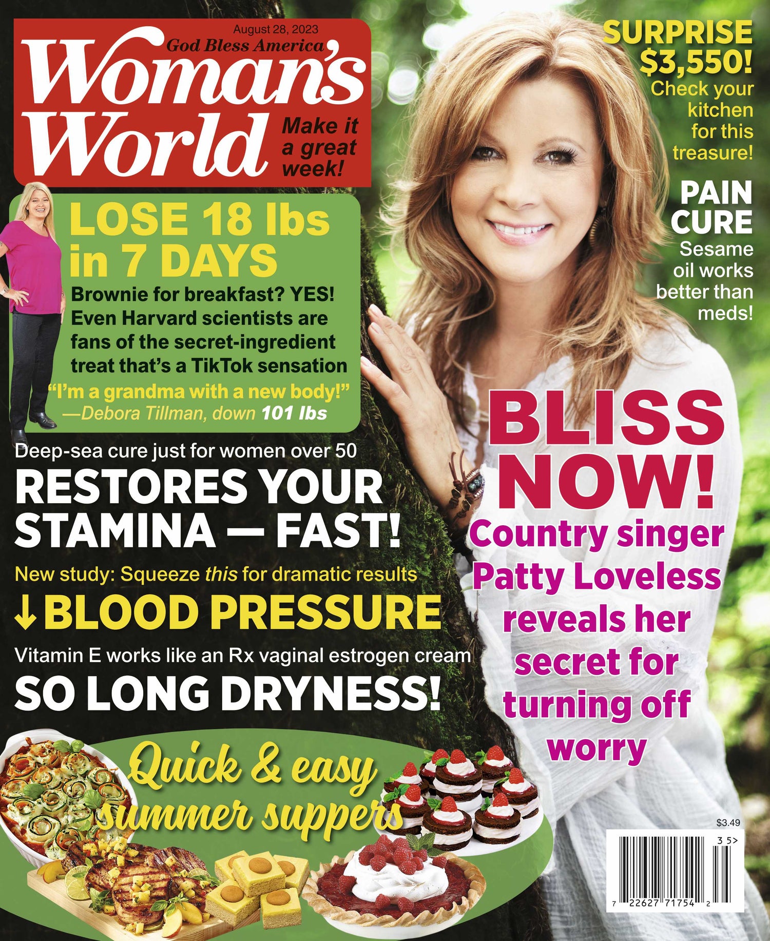 Woman's World - 08.28.23 Patty Loveless Reveals Her Secret for Turning Off Worry