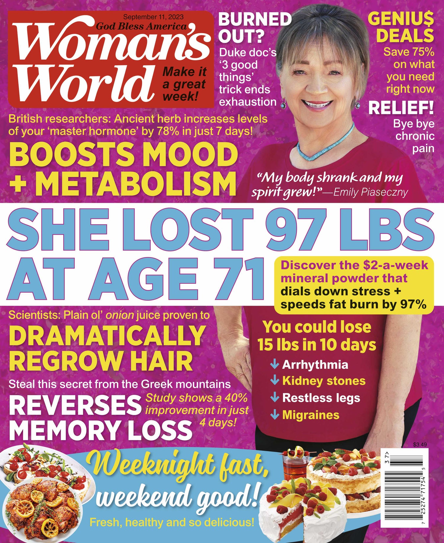 Woman's World - 09.11.23 She Lost 97 lbs at the Age 71