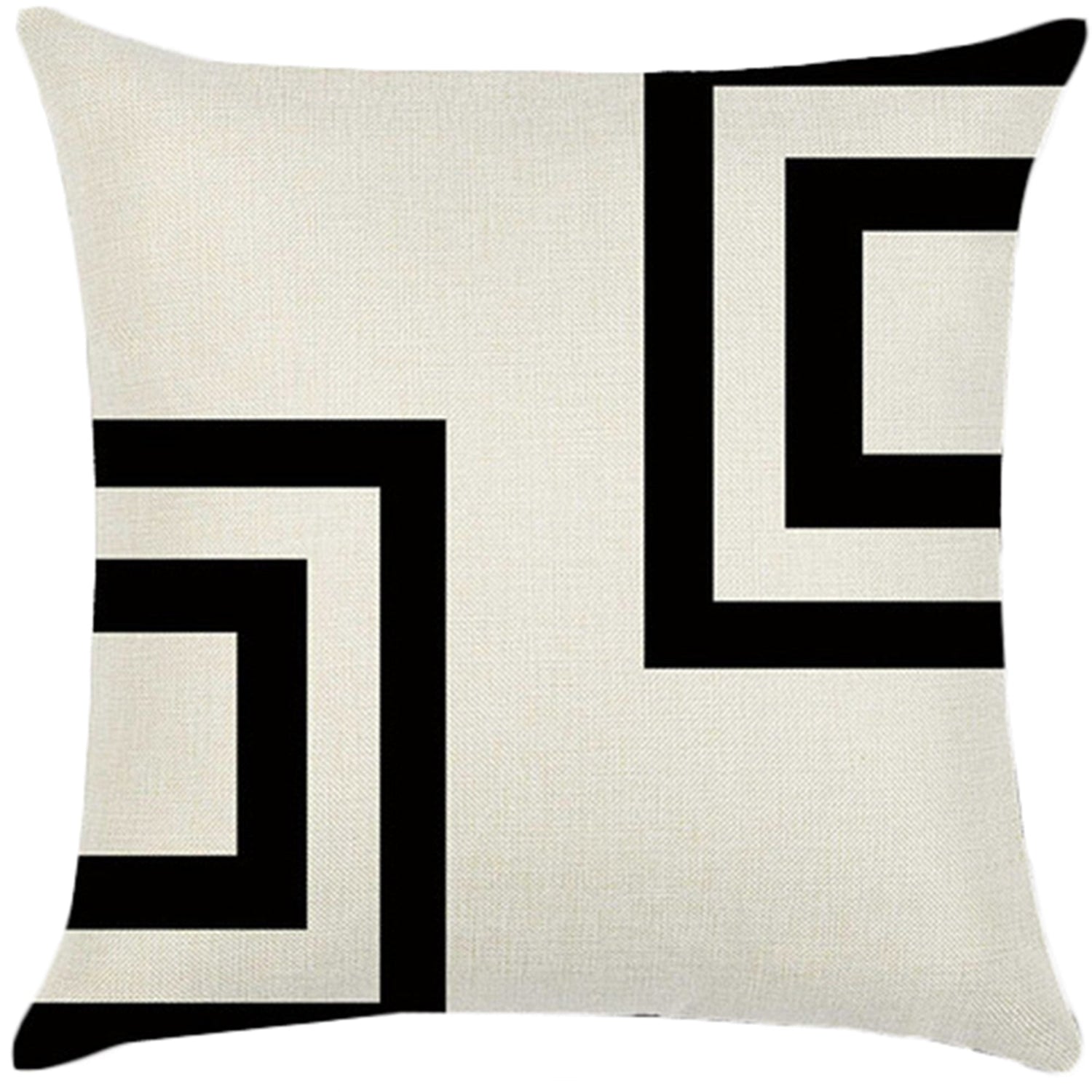 Throw Pillow Cover with 450g Insert, geometric, 18X18, Decorative Cushion – Fancy & Stacy