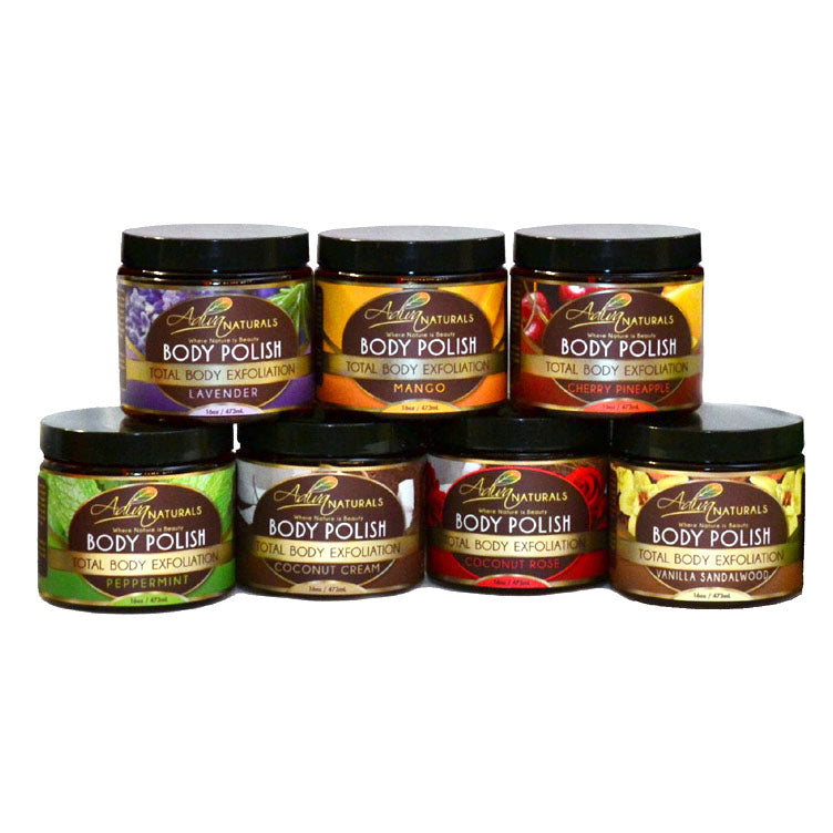 Adiva Naturals Ginger and Sugar Body Polish Scrub - Mango