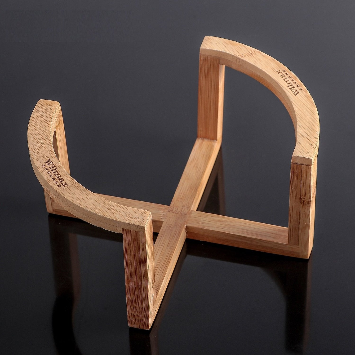 Set Of 3 Bamboo Bowl & Plate Stand 7.5" inch X 4" inch | 19 X 10 Cm