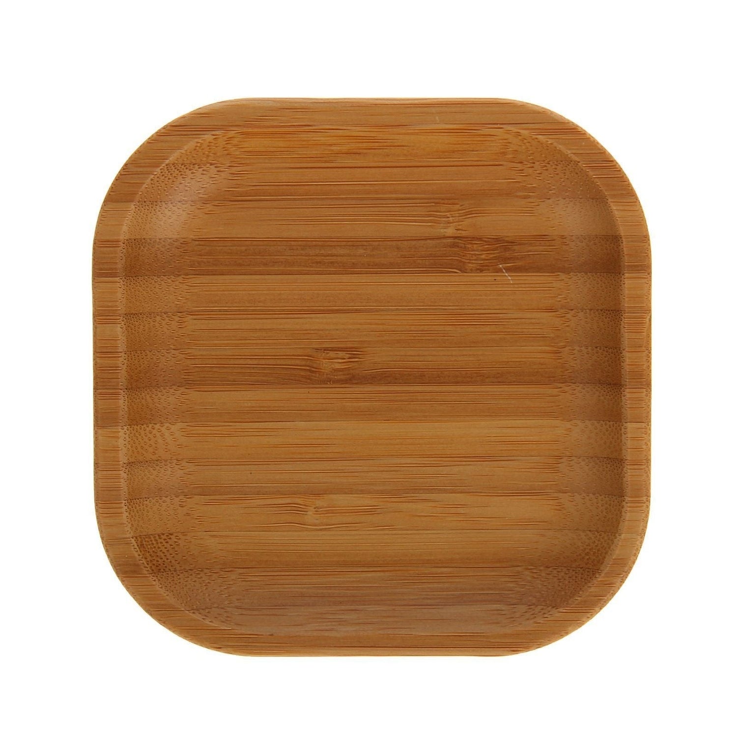 Set Of 12 Bamboo Square Plate 4" inchX 4" inch | For Appetizers