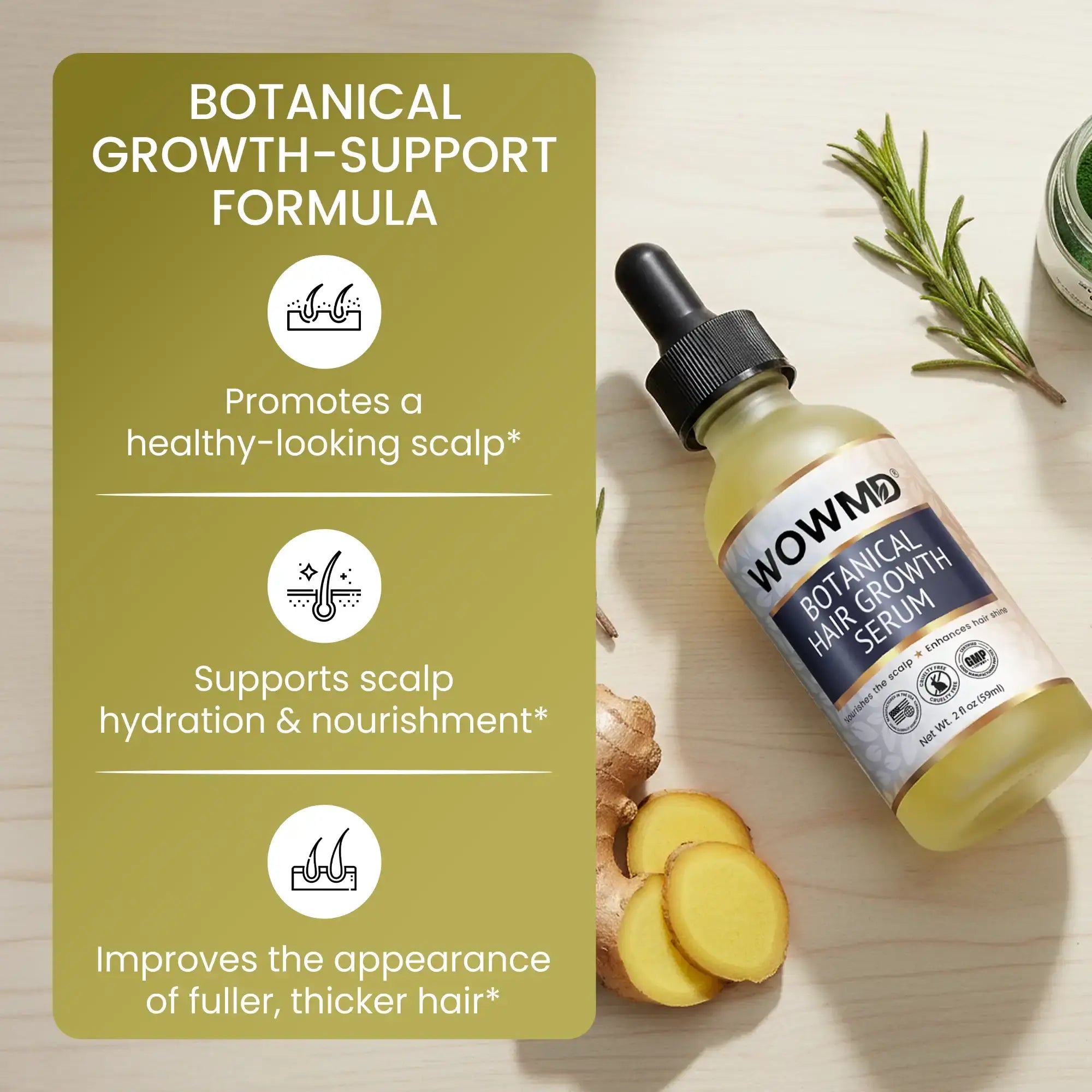 WOW MD Botanical Hair Growth Serum – Woman's World Shop