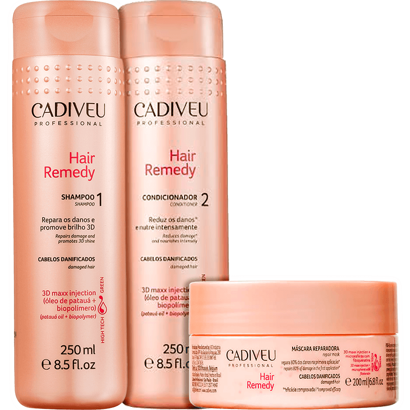 Cadiveu Professional Hair Remedy Trio Kit