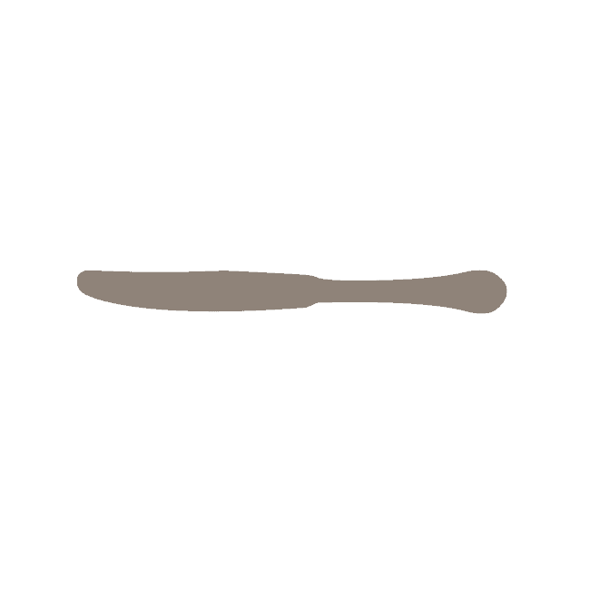 Corby Hall Sante Fe 2 Dessert Knife Solid Handle | Mirror Finish: 5856