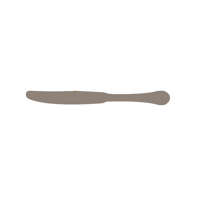Corby Hall Tudor Dessert Knife | Solid Handle | Mirror Finish: 3856