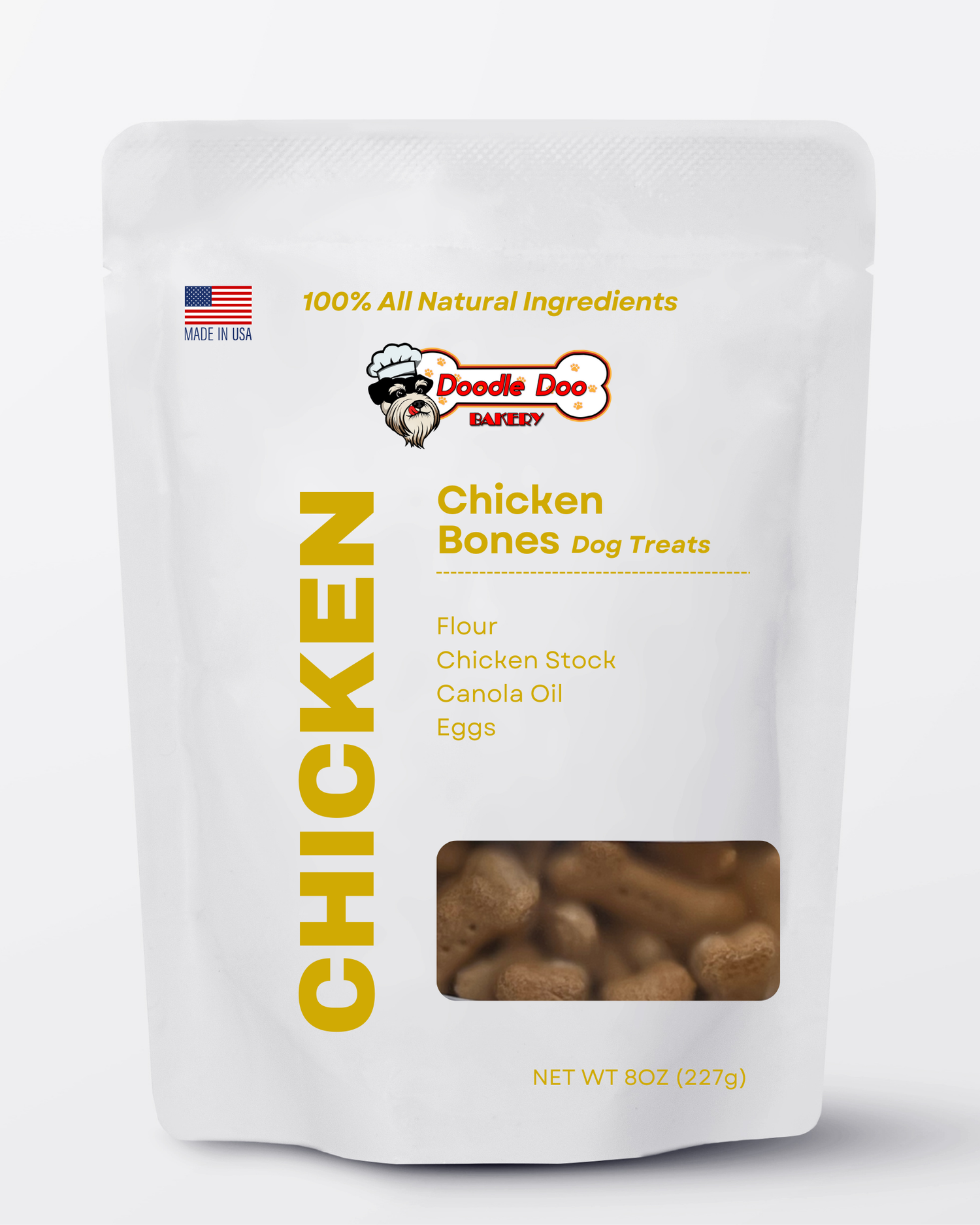 Doodle Doo Bakery 🍗Homemade Dog Treats - Chicken Treat 1/2lb